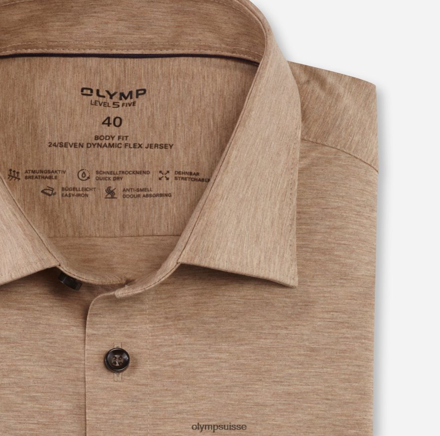 niveau cinq 24/7 body fit, chemise business, new york kent, naturel OLYMP vêtements VVP4DB621