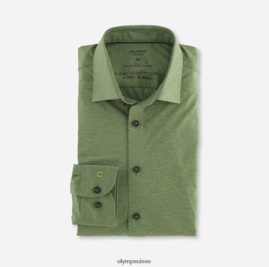 niveau cinq 24/7 body fit, chemise business, new york kent, vert cristal OLYMP vêtements VVP4DB722