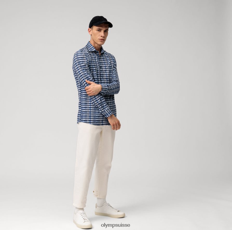 niveau cinq 24/7 body fit, chemise d\'affaires, kent, marine OLYMP vêtements VVP4DB454