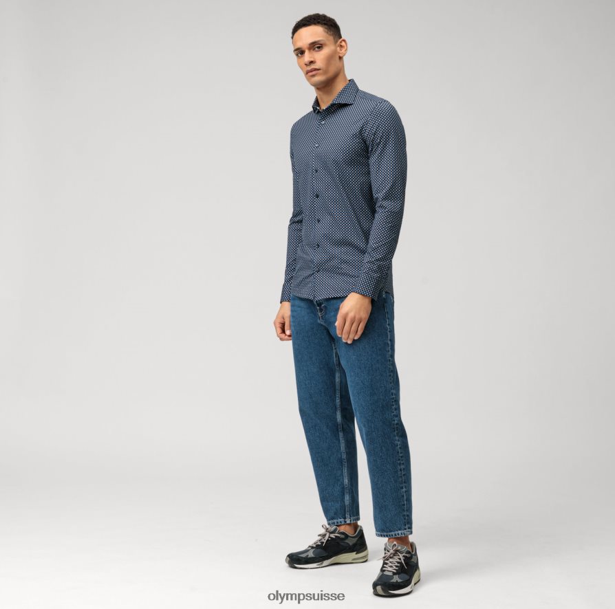 niveau cinq 24/7 body fit, chemise d\'affaires, kent, marine OLYMP vêtements VVP4DB527