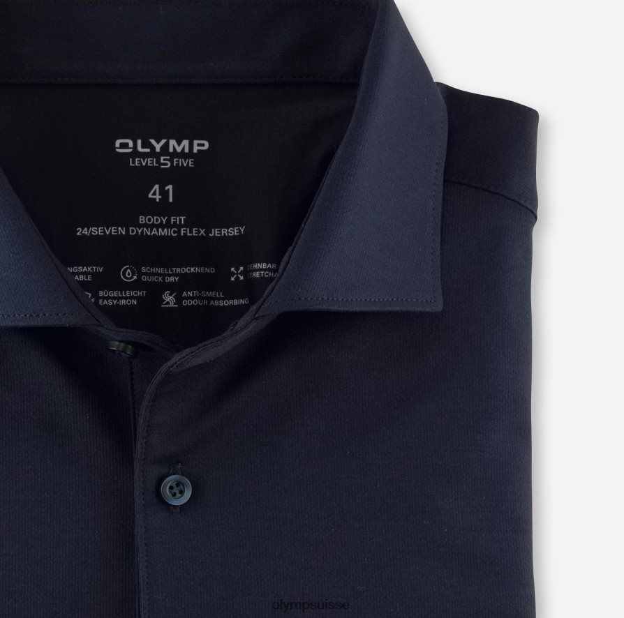 niveau cinq 24/7 body fit, chemise d\'affaires, kent, marine OLYMP vêtements VVP4DB800