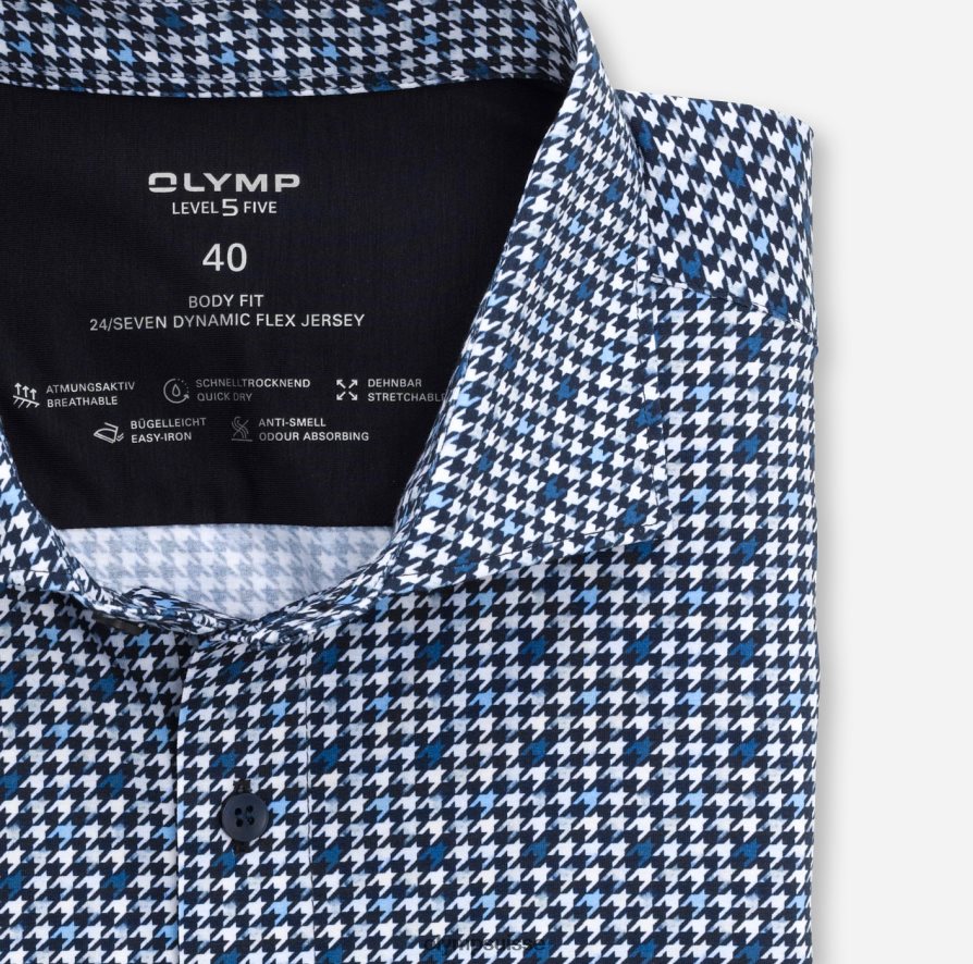 niveau cinq 24/7 body fit, chemise d\'affaires, kent, marine OLYMP vêtements VVP4DB819