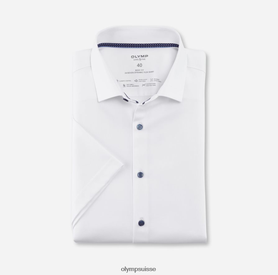 niveau cinq 24/7 body fit, chemise d'affaires, kent moderne, blanc OLYMP vêtements VVP4DB567