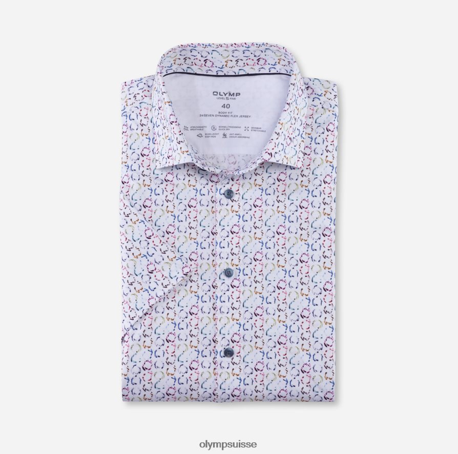 niveau cinq 24/7 body fit, chemise d'affaires, kent moderne, blanc OLYMP vêtements VVP4DB710