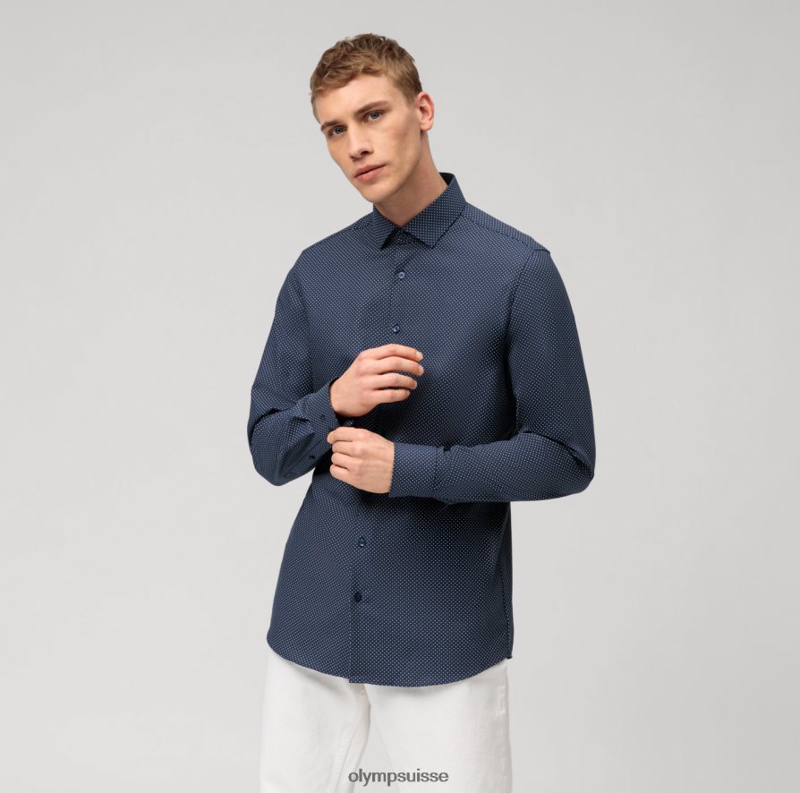 niveau cinq 24/7 body fit, chemise d'affaires, kent moderne, marine OLYMP vêtements VVP4DB486