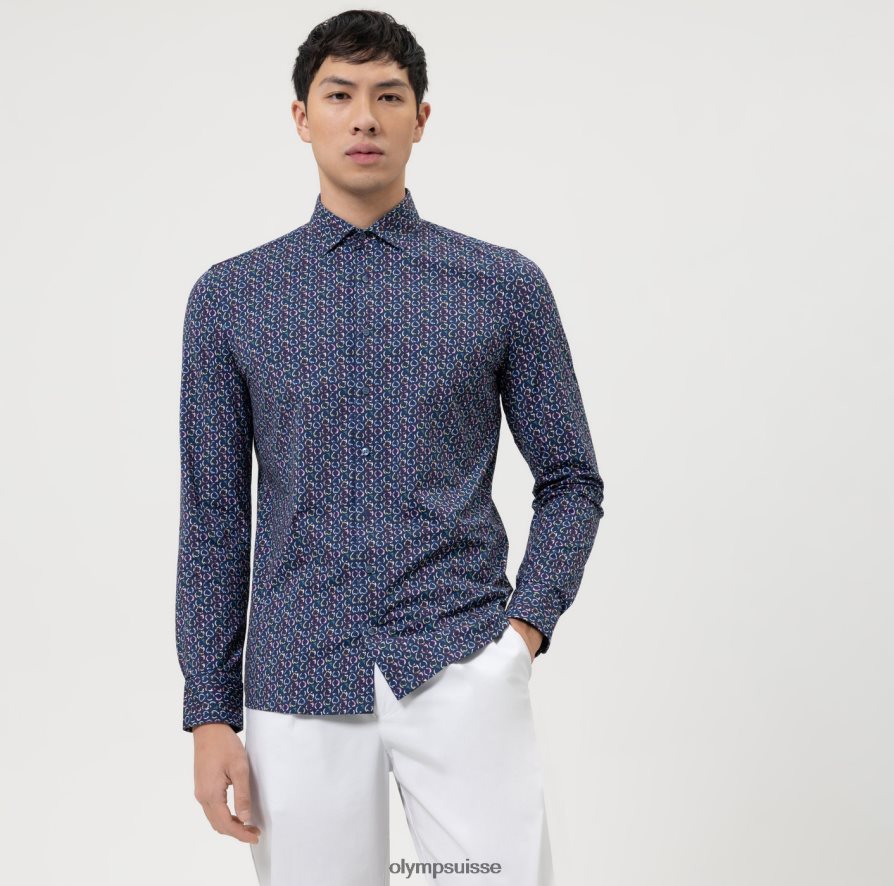 niveau cinq 24/7 body fit, chemise d'affaires, kent moderne, marine OLYMP vêtements VVP4DB517