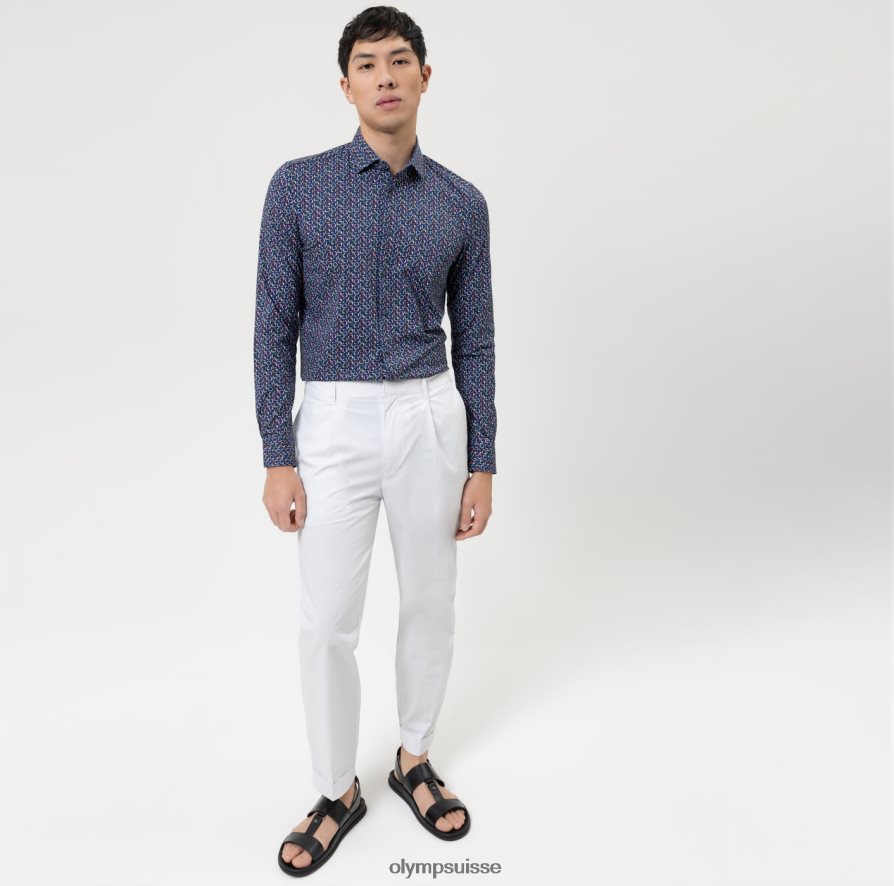 niveau cinq 24/7 body fit, chemise d\'affaires, kent moderne, marine OLYMP vêtements VVP4DB517