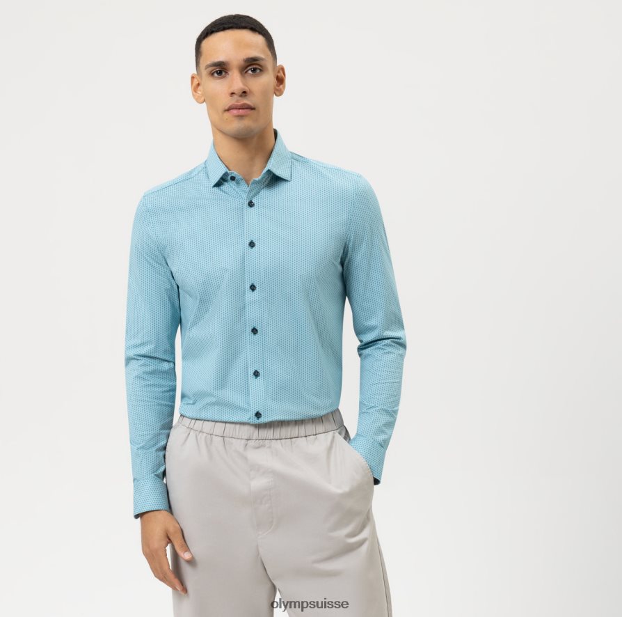 niveau cinq 24/7 body fit, chemise d'affaires, kent moderne, émeraude OLYMP vêtements VVP4DB584