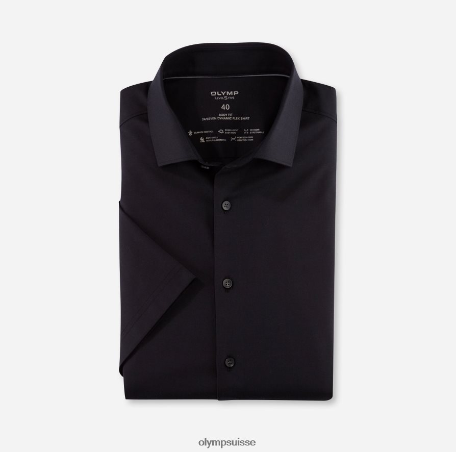niveau cinq 24/7 body fit, chemise d'affaires, kent moderne, noir OLYMP vêtements VVP4DB468