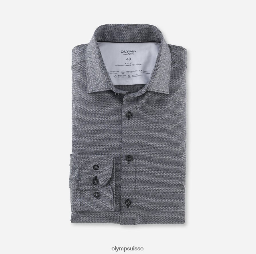 niveau cinq 24/7 body fit, chemise d'affaires, kent moderne, noir OLYMP vêtements VVP4DB725