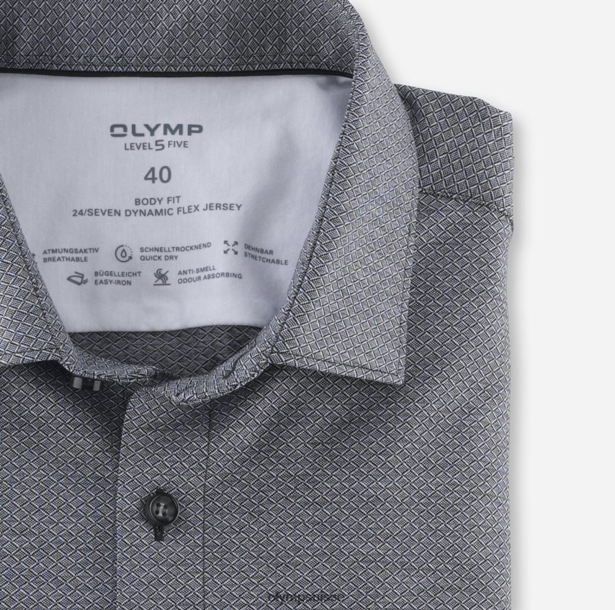 niveau cinq 24/7 body fit, chemise d\'affaires, kent moderne, noir OLYMP vêtements VVP4DB725