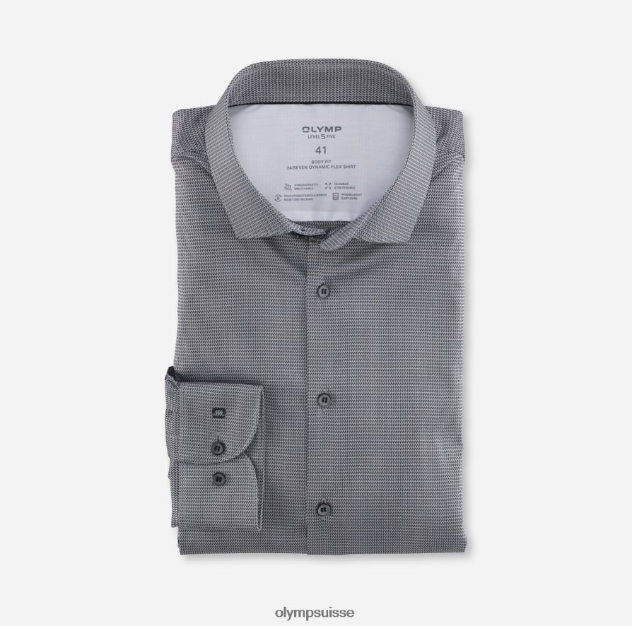 niveau cinq 24/7 body fit, chemise d'affaires, kent moderne, noir OLYMP vêtements VVP4DB807