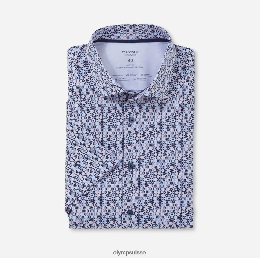 niveau cinq 24/7 body fit, chemise d'affaires, kent moderne, rose OLYMP vêtements VVP4DB561