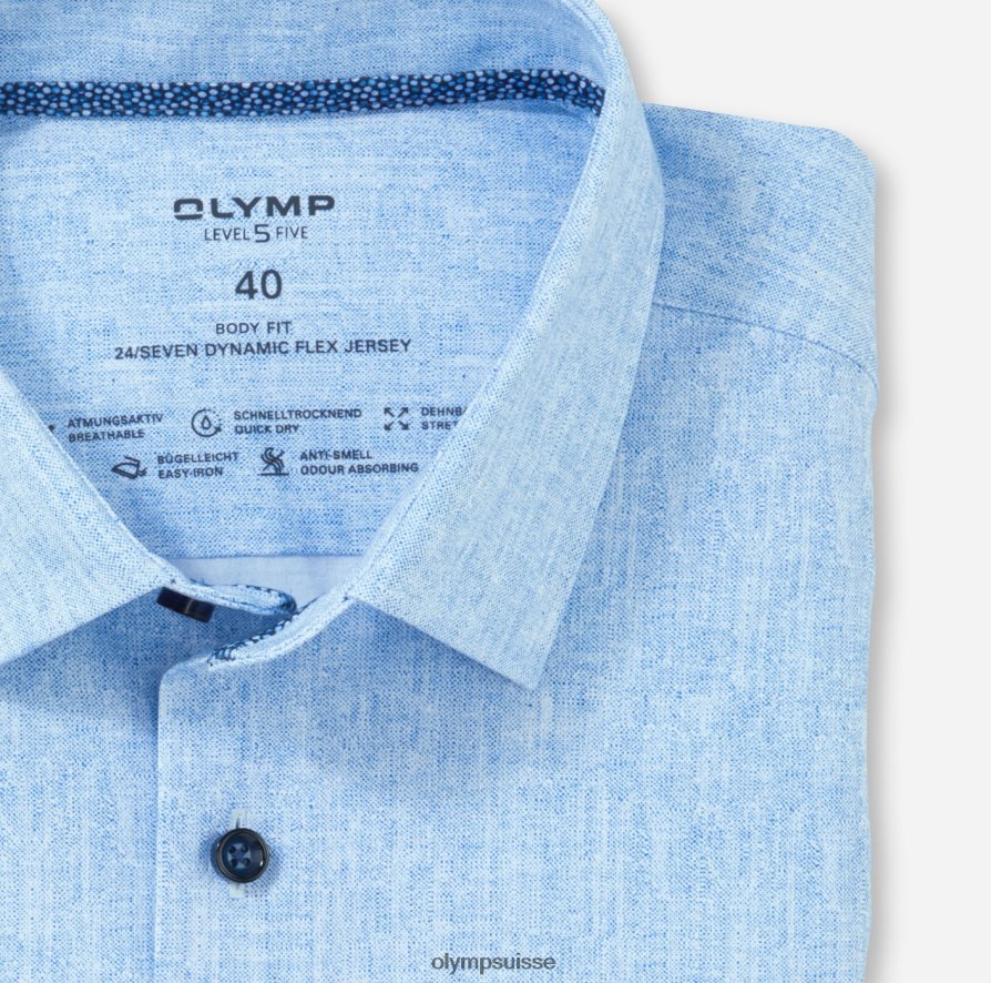 niveau cinq 24/7 body fit, chemise d\'affaires, kent moderne, royal OLYMP vêtements VVP4DB501