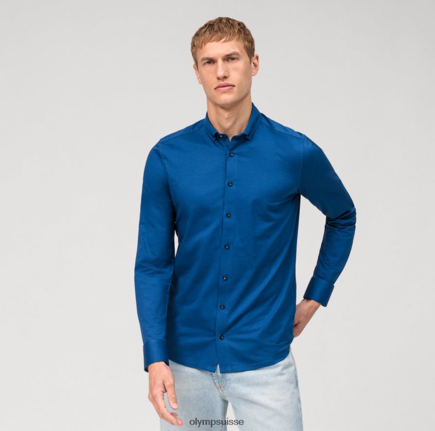 niveau cinq, coupe corporelle 24h/24 et 7j/7, chemise business, boutonnée, royal OLYMP vêtements VVP4DB811