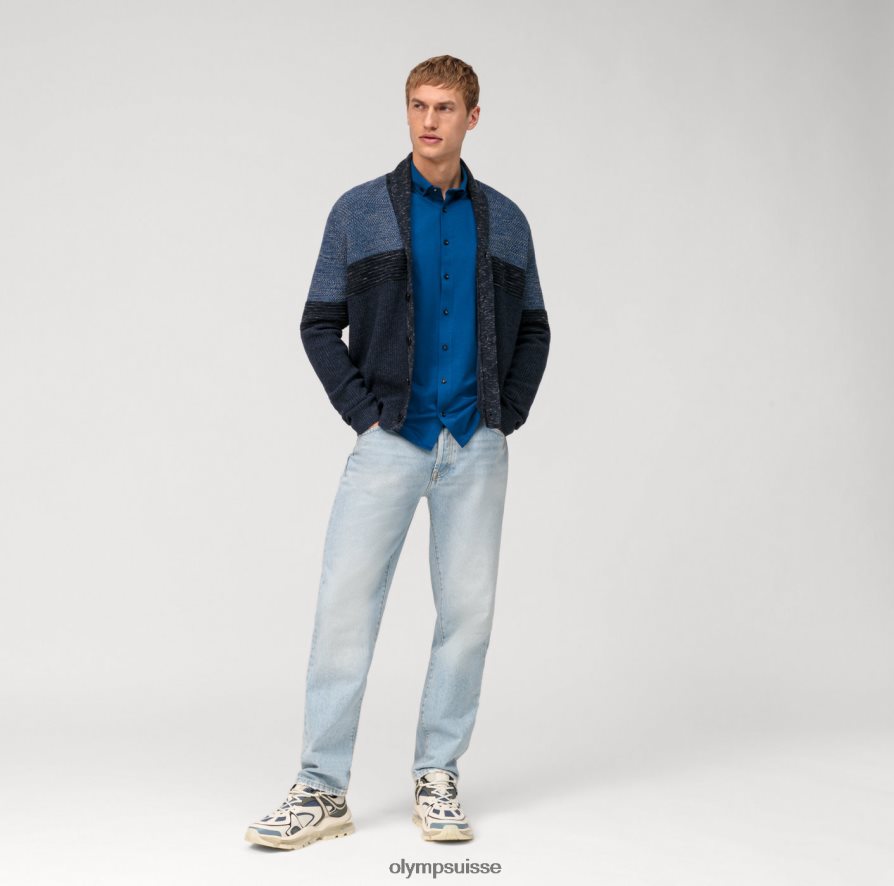 niveau cinq, coupe corporelle 24h/24 et 7j/7, chemise business, boutonnée, royal OLYMP vêtements VVP4DB811