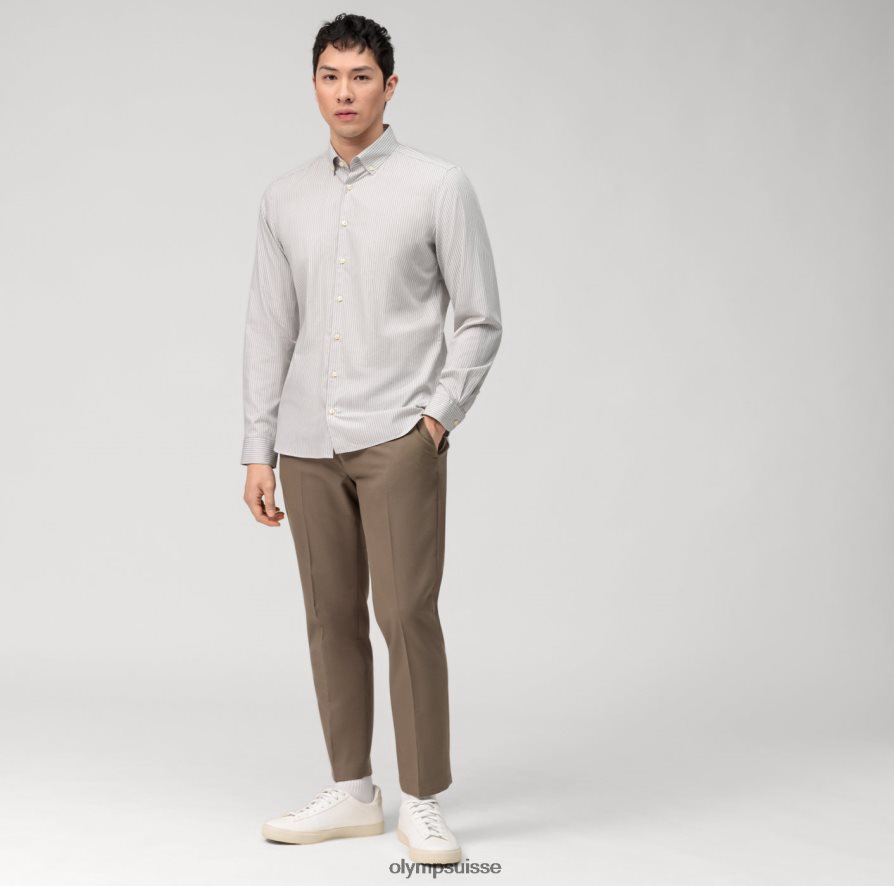 niveau cinq vêtement lavé body fit, chemise d\'affaires, boutonnée, taupe OLYMP vêtements VVP4DB553