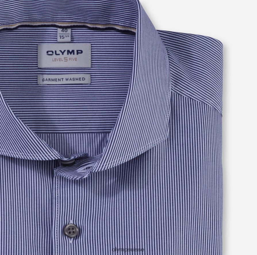 niveau cinq vêtement lavé body fit, chemise d\'affaires, coupe, marine OLYMP vêtements VVP4DB572