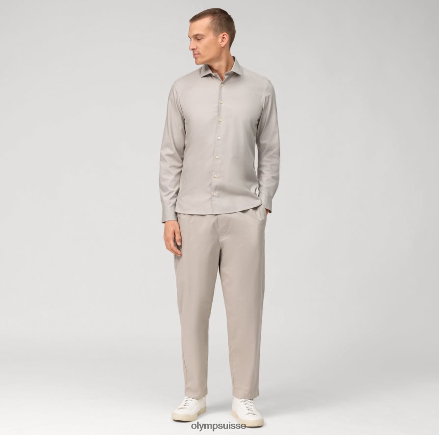 niveau cinq vêtement lavé body fit, chemise d\'affaires, kent, taupe OLYMP vêtements VVP4DB530