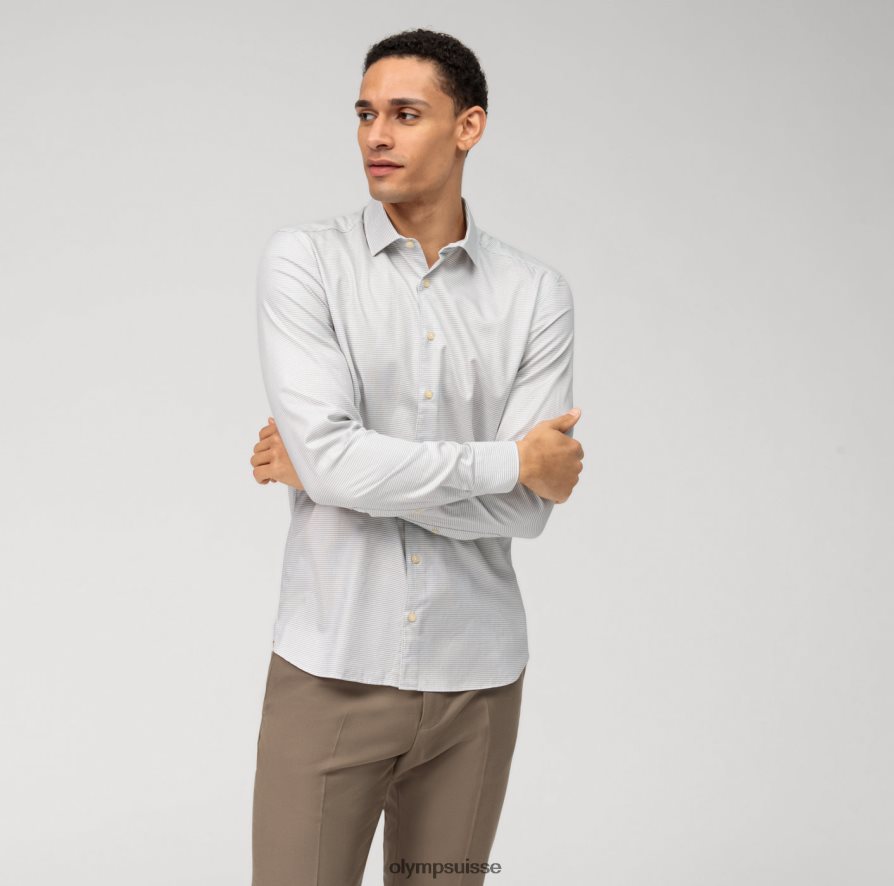 niveau cinq vêtement lavé body fit, chemise d\'affaires, kent, taupe OLYMP vêtements VVP4DB568