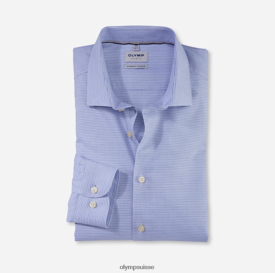 vêtement lavé niveau cinq, chemise business, kent, bleu OLYMP vêtements VVP4DB490