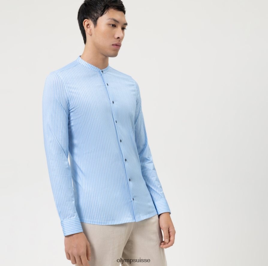 Non. six 24/7 super slim, chemise business, col montant, bleu OLYMP vêtements VVP4DB11