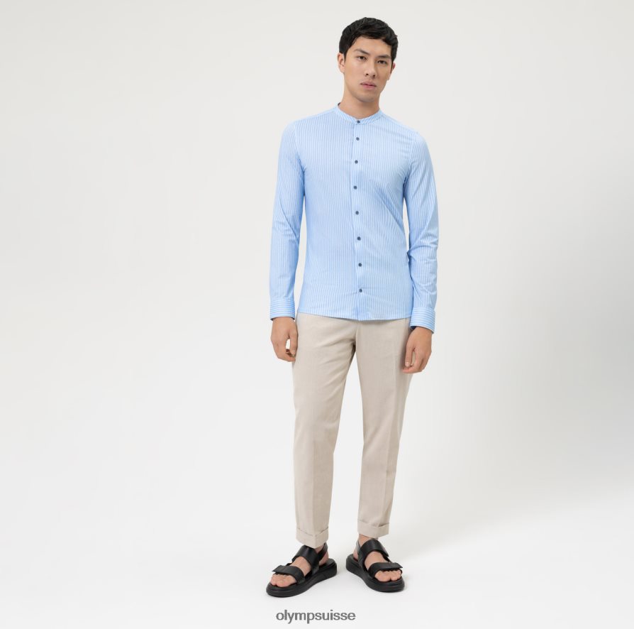 Non. six 24/7 super slim, chemise business, col montant, bleu OLYMP vêtements VVP4DB11