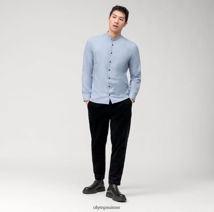 Non. six 24/7 super slim, chemise business, col montant, bleu OLYMP vêtements VVP4DB73