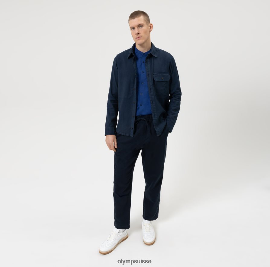 Non. six 24/7 super slim, chemise business, col montant, royal OLYMP vêtements VVP4DB36