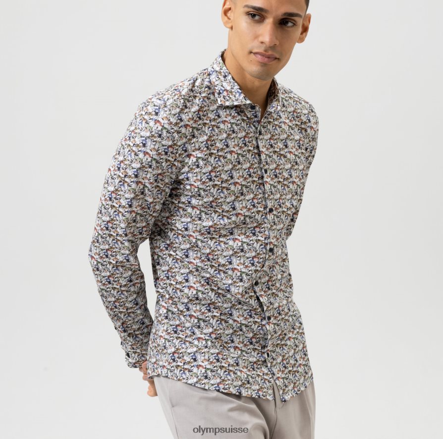 Non. six 24/7 super slim, chemise business, kent, blanc OLYMP vêtements VVP4DB166