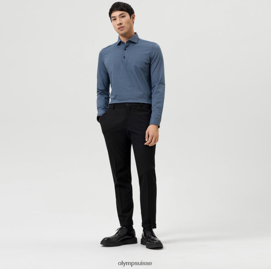 Non. six 24/7 super slim, chemise business, kent, bleu OLYMP vêtements VVP4DB154