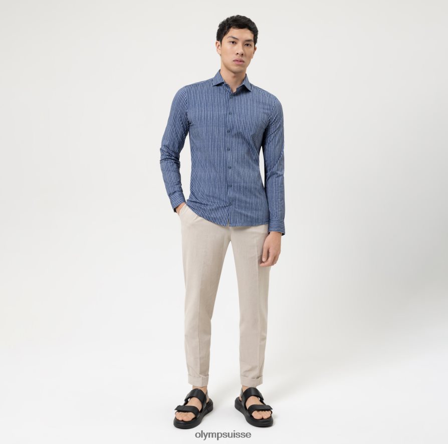 Non. six 24/7 super slim, chemise business, kent, marine OLYMP vêtements VVP4DB105