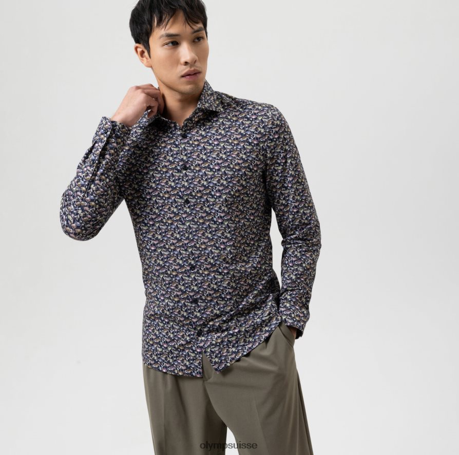 Non. six 24/7 super slim, chemise business, kent, marine OLYMP vêtements VVP4DB170