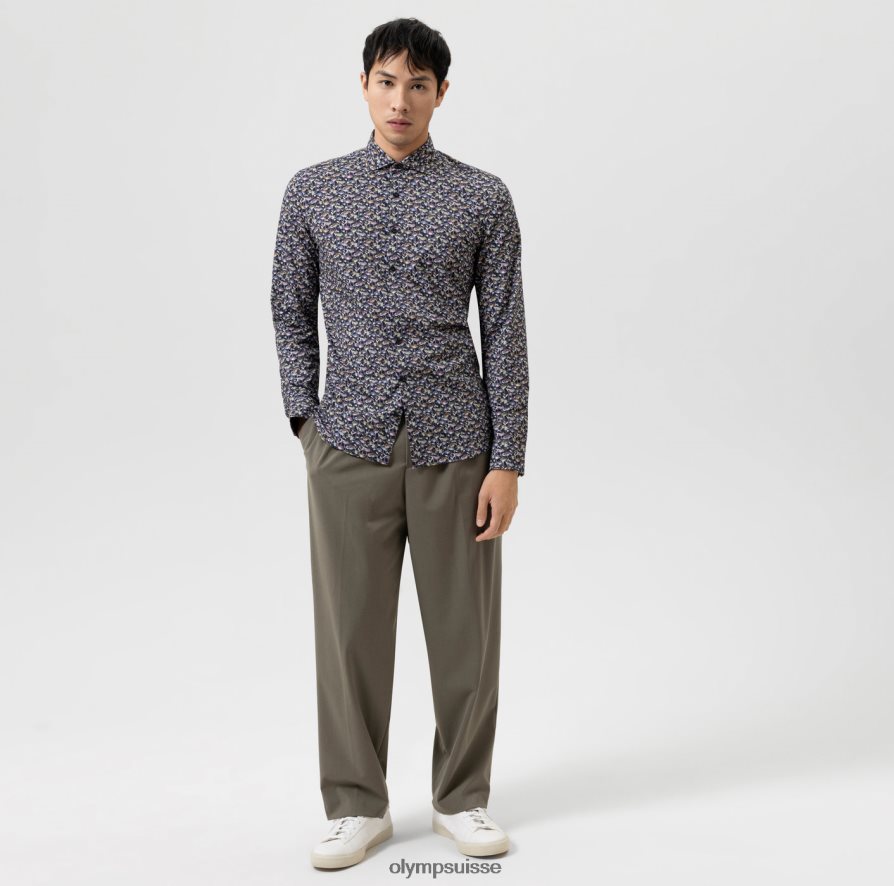 Non. six 24/7 super slim, chemise business, kent, marine OLYMP vêtements VVP4DB170