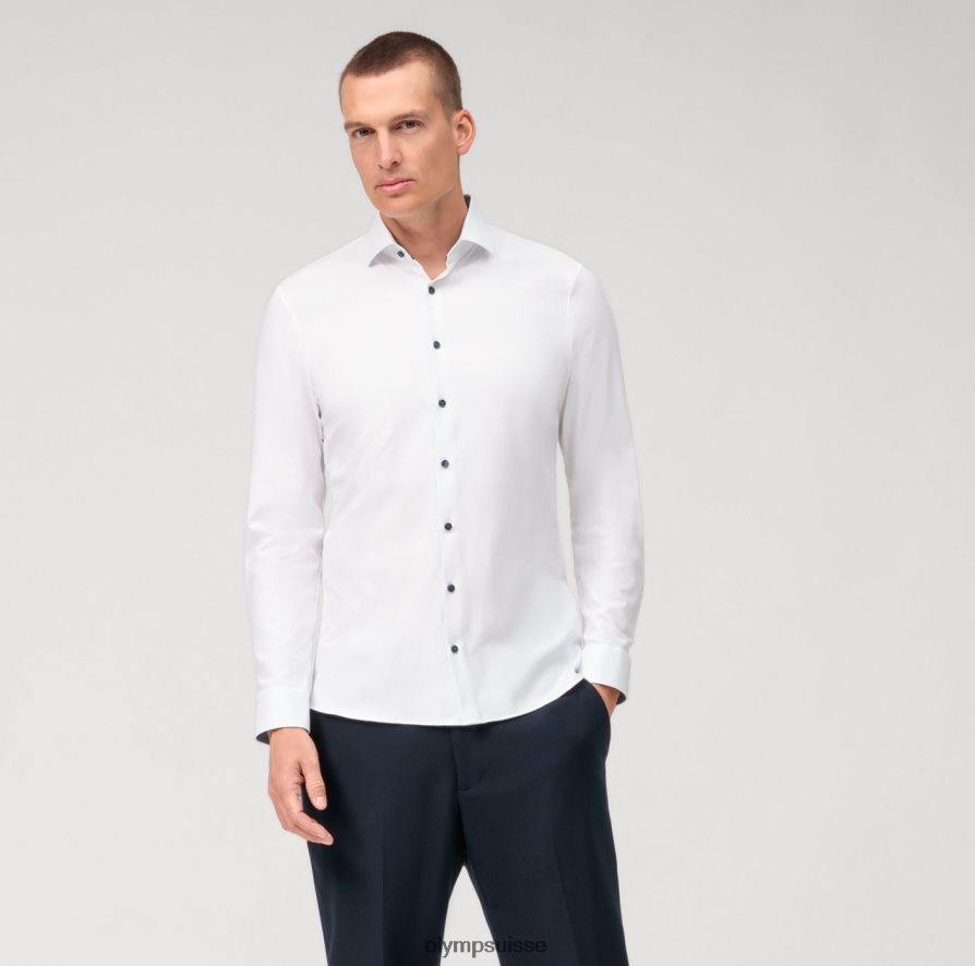 Non. six 24/7 super slim, chemise business, kent moderne, blanc OLYMP vêtements VVP4DB104