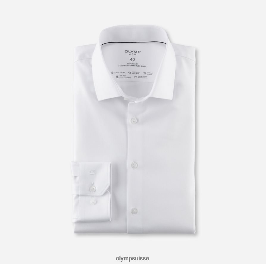 Non. six 24/7 super slim, chemise business, kent moderne, blanc OLYMP vêtements VVP4DB126
