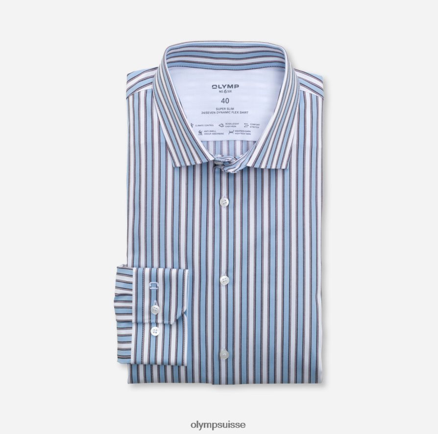 Non. six 24/7 super slim, chemise business, kent moderne, marron OLYMP vêtements VVP4DB197