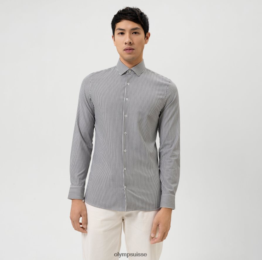 Non. six 24/7 super slim, chemise business, kent moderne, noir OLYMP vêtements VVP4DB12