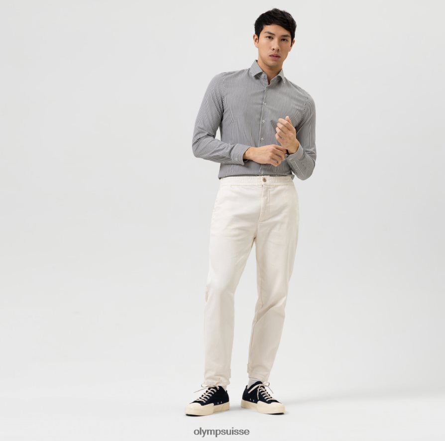 Non. six 24/7 super slim, chemise business, kent moderne, noir OLYMP vêtements VVP4DB12