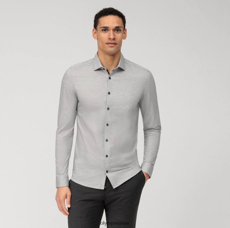 Non. six 24/7 super slim, chemise business, kent moderne, noir OLYMP vêtements VVP4DB46