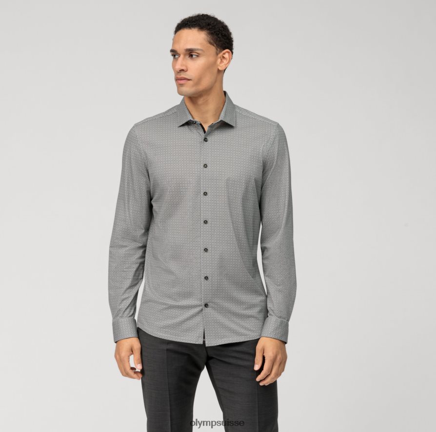 Non. six 24/7 super slim, chemise business, kent moderne, olive OLYMP vêtements VVP4DB129