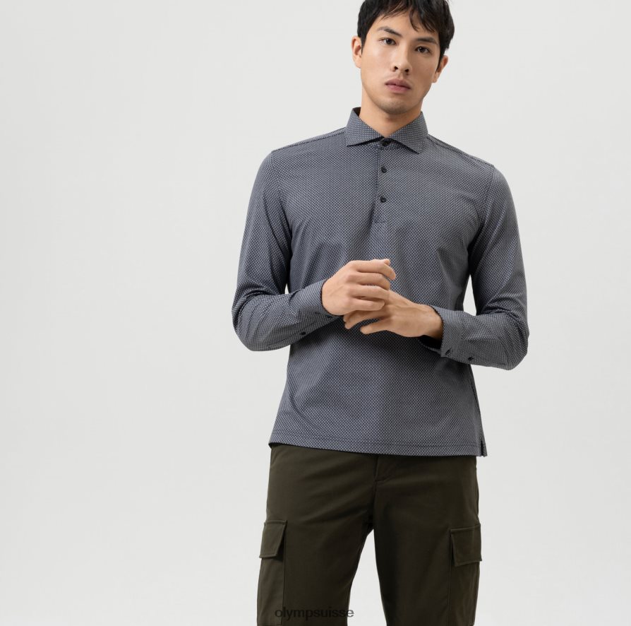 Non. six 24/7 super slim, chemise business, kent, noir OLYMP vêtements VVP4DB97