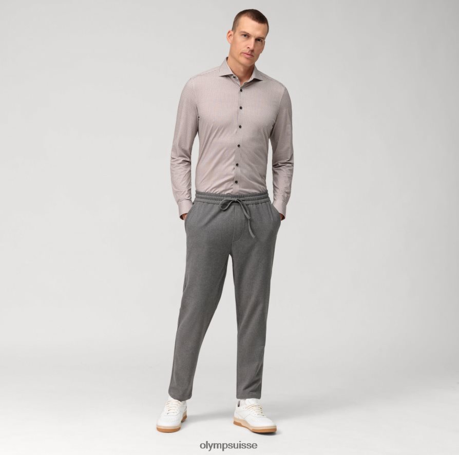 Non. six 24/7 super slim, chemise business, kent, rouge foncé OLYMP vêtements VVP4DB116