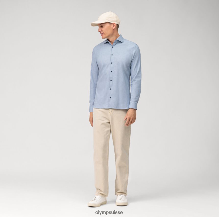 Non. six 24/7 super slim, chemise business, manches longues extra longues, kent, bleu OLYMP vêtements VVP4DB305