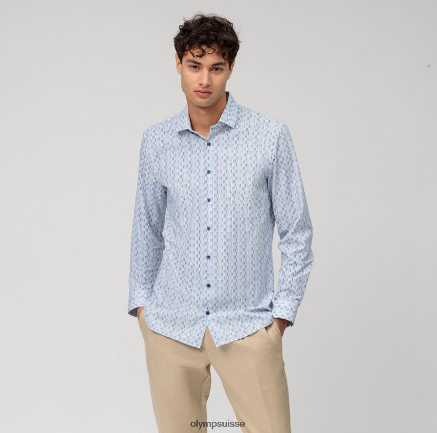 Non. six 24/7 super slim, chemise business, modern kent, bleu OLYMP vêtements VVP4DB153