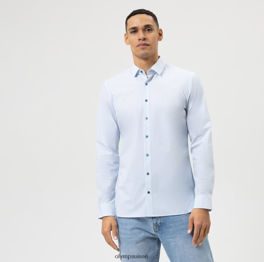 Non. six 24/7 super slim, chemise business, modern kent, bleu OLYMP vêtements VVP4DB191