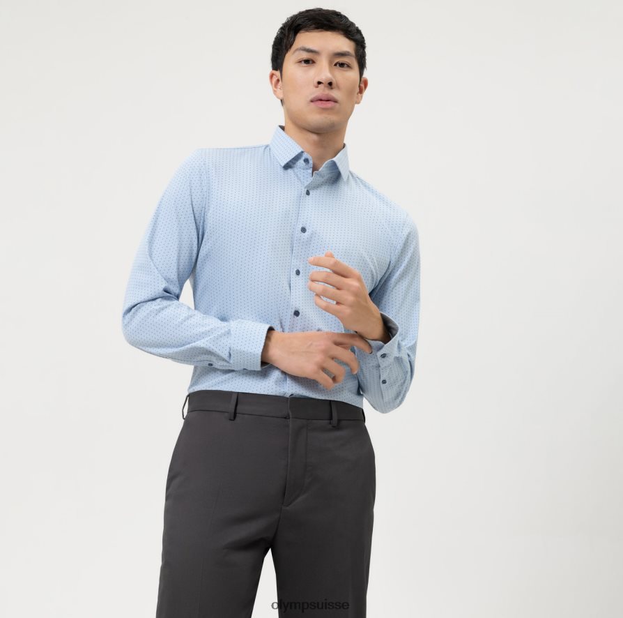 Non. six 24/7 super slim, chemise business, modern kent, bleu OLYMP vêtements VVP4DB24