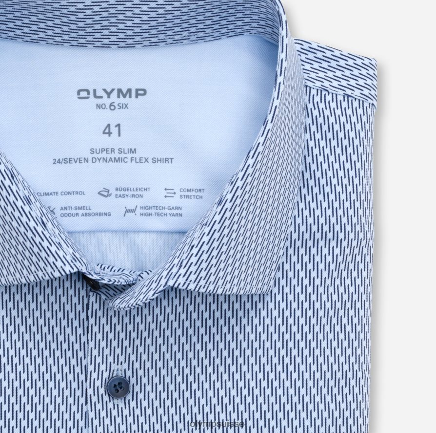 Non. six 24/7 super slim, chemise business, modern kent, bleu OLYMP vêtements VVP4DB258