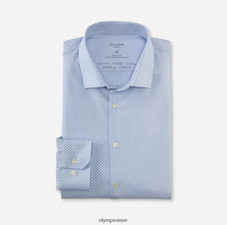 Non. six 24/7 super slim, chemise business, modern kent, bleu OLYMP vêtements VVP4DB275