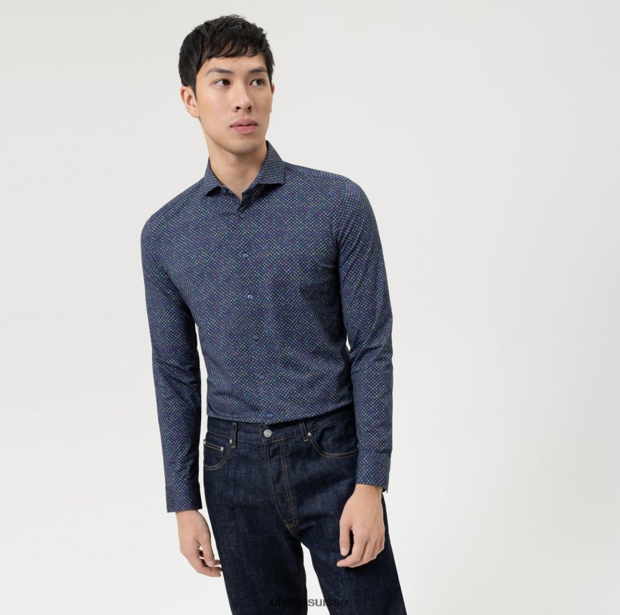 Non. six 24/7 super slim, chemise business, pan coupé, citron vert OLYMP vêtements VVP4DB4